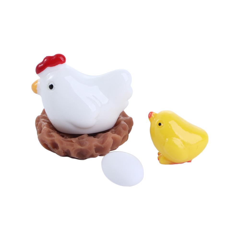 Garden Tiny Hen Chick Egg Henroost Mini Micro Landscape Ornament Miniature Figurine Decoration