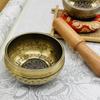 Тибетская латунная поющая чаша, чаша для медитации йоги для звукотерапии и снятия стресса, чаша для осознанности Будды, инструмент ручной работы