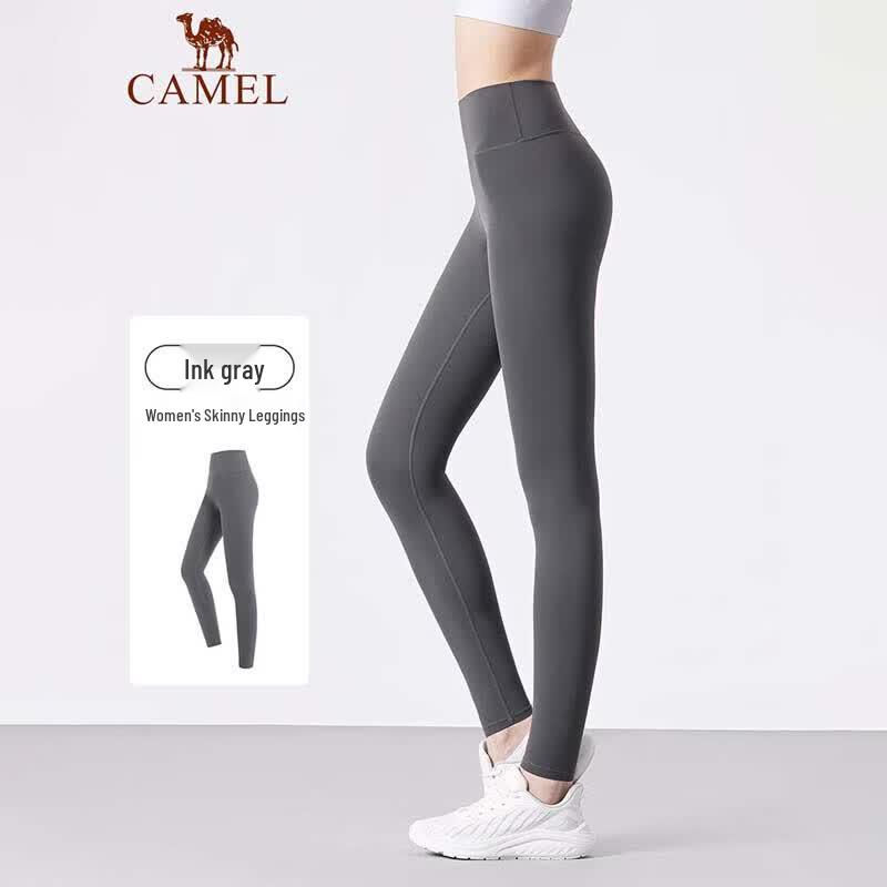 Camel Женские бесшовные леггинсы для йоги и фитнеса с высокой талией