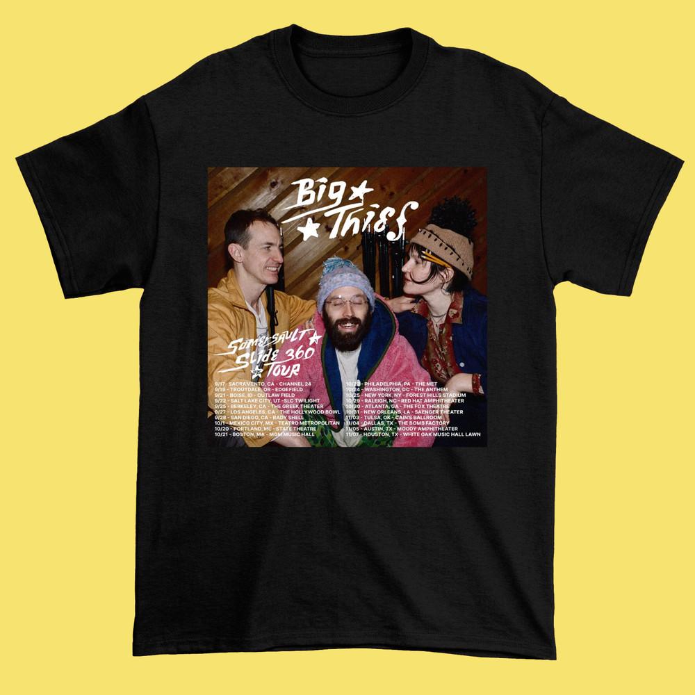 Big Thief Announce 2025 Somersault Slide 360 Tour Black Shirt S5XL IA441 Unisex T-Shirt