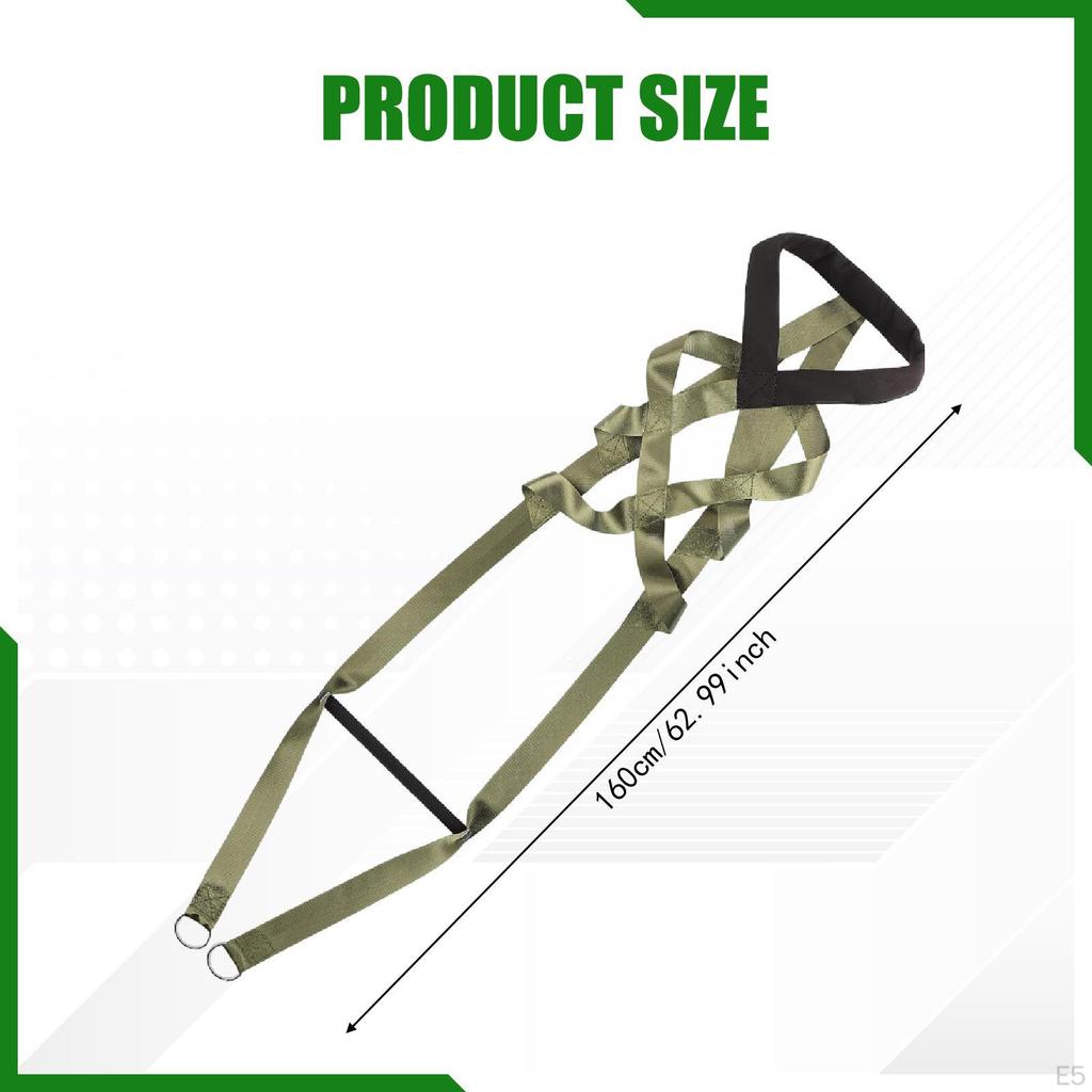 Dog Weight Pulling Harness Winder Working Out Skiing Nylon Sledding Exercise Black