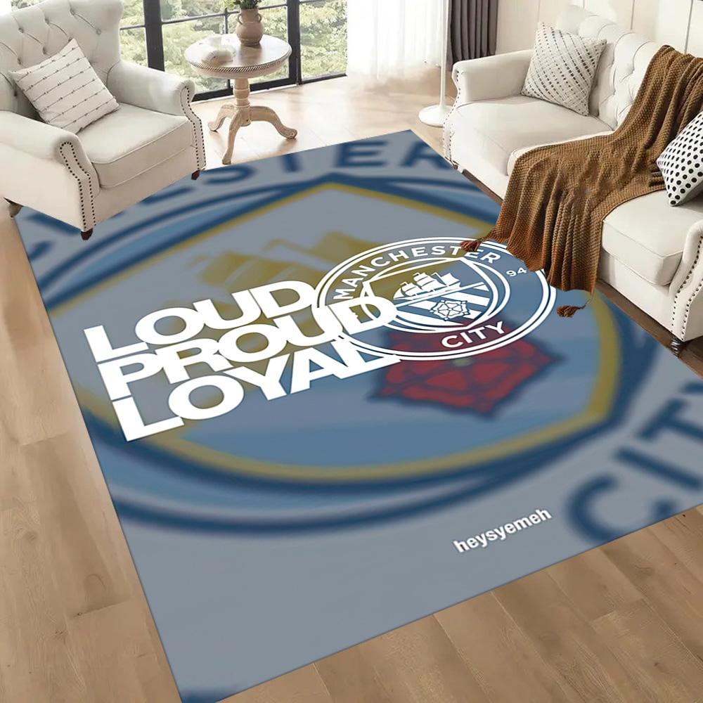 Manchester City Carpet Design For Game Room Outdoor Bedrooms Living Rooms Antislip Rug Office Home Decor Perfect Birthdaychristmas Gift Idea