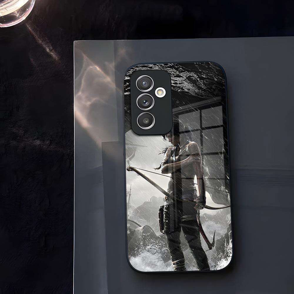 Чехол для телефона Tomb Raider Стекло Для Samsung Galaxy S23 S24 S25 S21 S22 S20 Ultra Fe Plus A34 A54 A24 A52 A16 A53 M54 Обложка