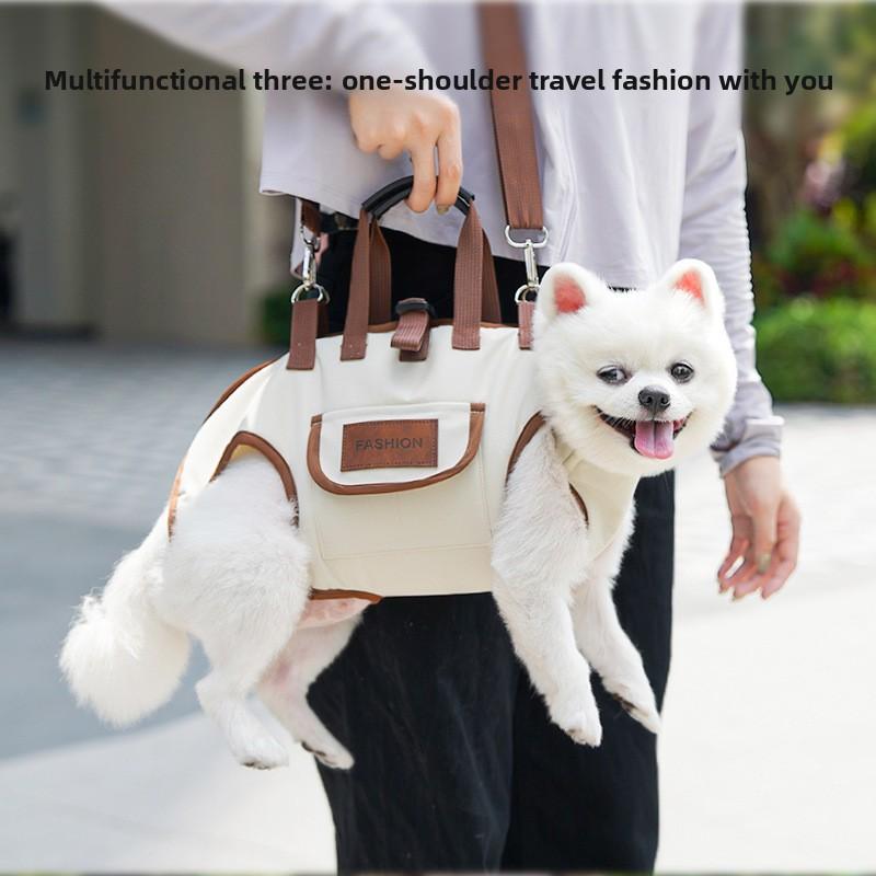 Портативный одноплечевой дышащий ручной рюкзак-переноска для кошек для маленьких и средних домашних собак при выходе на улицу