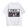 CWA Самая опасная группа в мире Смешной мем про кота Графические футболки Мода Винтаж Футболка с коротким рукавом Унисекс Хлопковые футболки