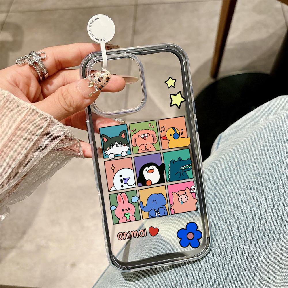 Painted Phone Case for iPhone 17 11 12 13 14 15 16 iPhone 17 12 13 14 15 16 Pro 17 12 13 14 15 16 Pro Max High Quality Painted Animal Cute Phone Case