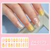 22 Finger Manicure Stickers Nail Polish Film Nail Stickers 5D Bronzing Waterproof Adhesive Nails Summer Hybrid