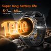 2025 New Military Edition Smart Watch Men 1000mAh Battery 1.7-inch AMOLED HD Display Bluetooth Call Clock Smartwatch LED Flashlight