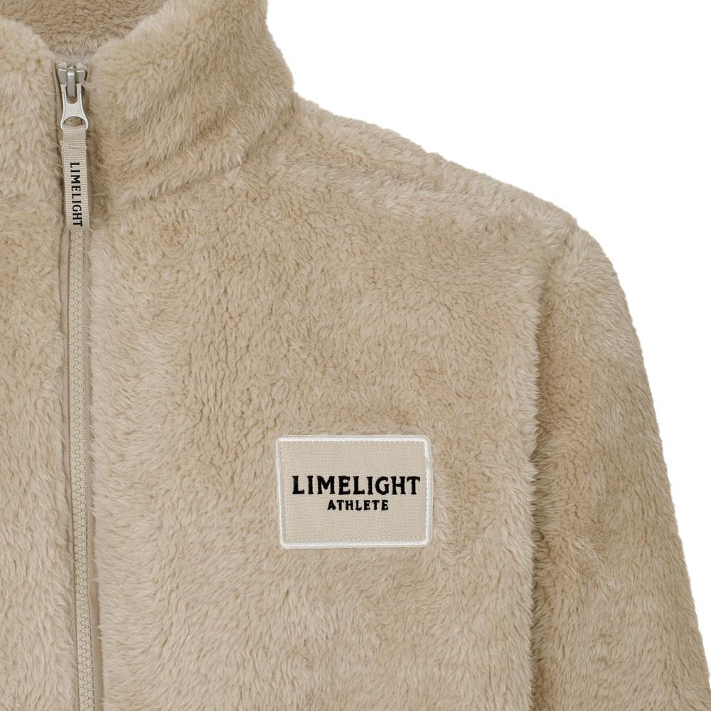 Флисовая куртка Limelight Apparel Athlete с простым логотипом-нашивкой (песок)