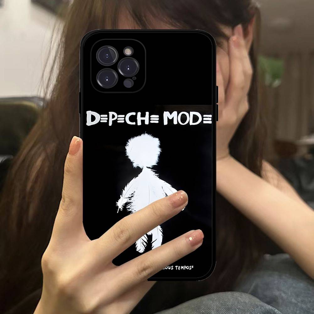 D-Depeche Mode Rock-ES Группа Для iPhone 17 16 15 11 13 14 Pro Max Plus 12 Mini Черный Чехол для Телефона