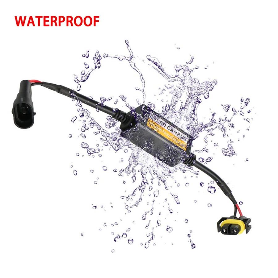 2X H8 H9 H11 LED Headlight Decoder Canbus Anti Flicker Error Free Load Resistor