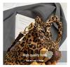 Leopard Print Canvas Crossbody Bag for Women - Cute and Versatile Cartoon Handbag