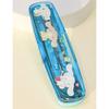 Набор ложек из нержавеющей стали Lilpang Cinnamoroll в прозрачном футляре, популярный персонаж в Корее