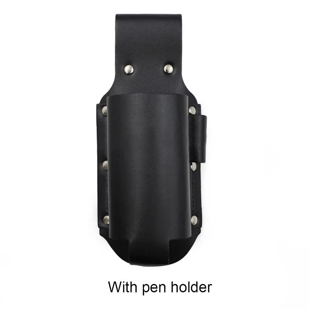 PU Leather Beer Bottle Waist Holster Waist Hanging Style Portable Beer Belt Bag Leather Cup Belt Bag with Pen Holder