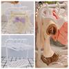 White Doll Clothes Rack Plastic Dollhouse Furniture Creative Miniature Doll Hangers  1/6  1/12 Doll