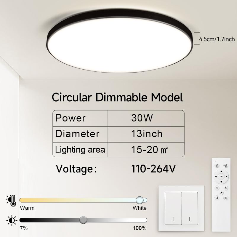Surface Mount Led Ceiling Light 220V 26CM 33CM 40CM Big Size Ceiling Lamp for Living Room Bedroom Kitchen
