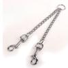 Pet Leash Metal Dog Chain Iron Chain One Tow Two Double Head Leash Two In One Small Medium Sized Dog