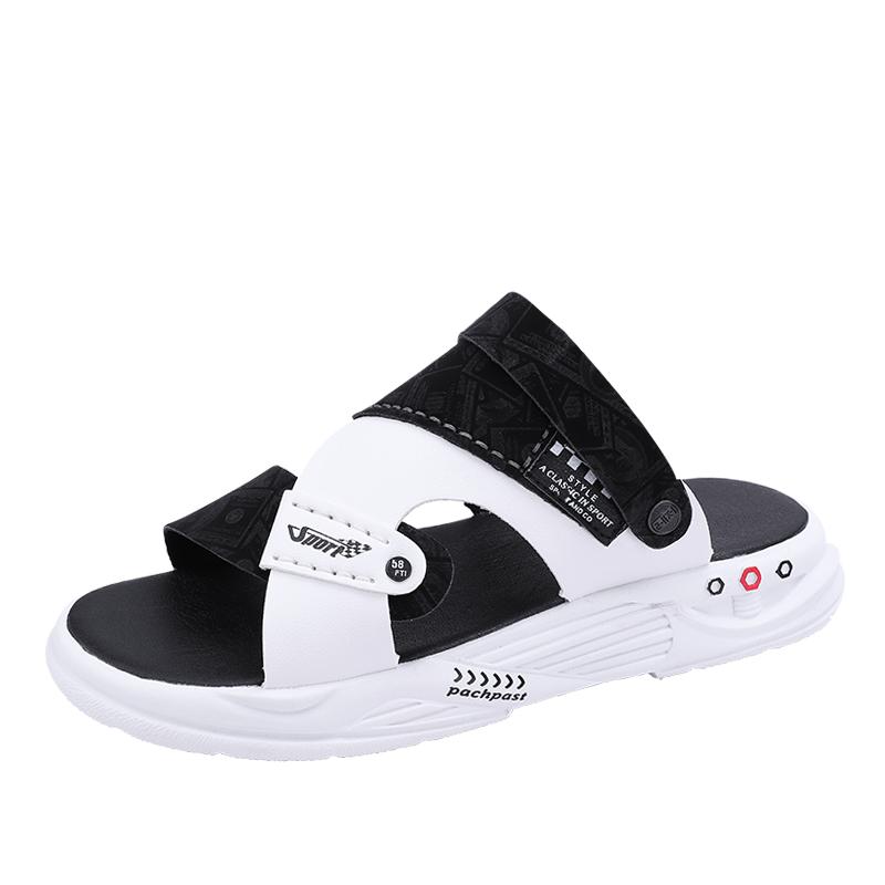 Модные мужские летние высококачественные нескользящие сандалии для улицы, пляжа, легкие, повседневные, двойного назначения, сандалии против запаха