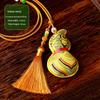 Country Chinese Ancient Style Dragon Boat Festival Fu Lu Gourd Sachet Perfume Bag Car Pendant Pendant Small Gift Embroider Birth Year Pouch