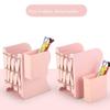 Save Space Retractable Bookends with Pen Holder Divider Book Stand  Book Support Stand