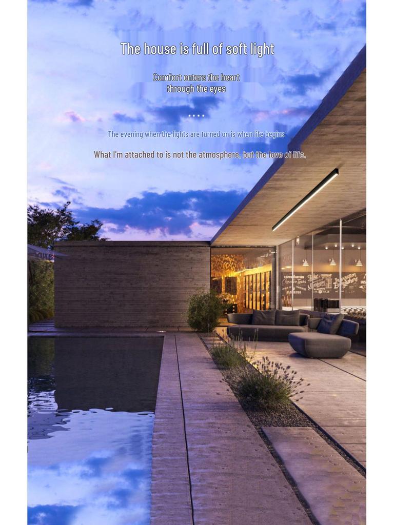 Скандинавская минималистичная светодиодная лента для гостиной, прихожей, спальни и балкона