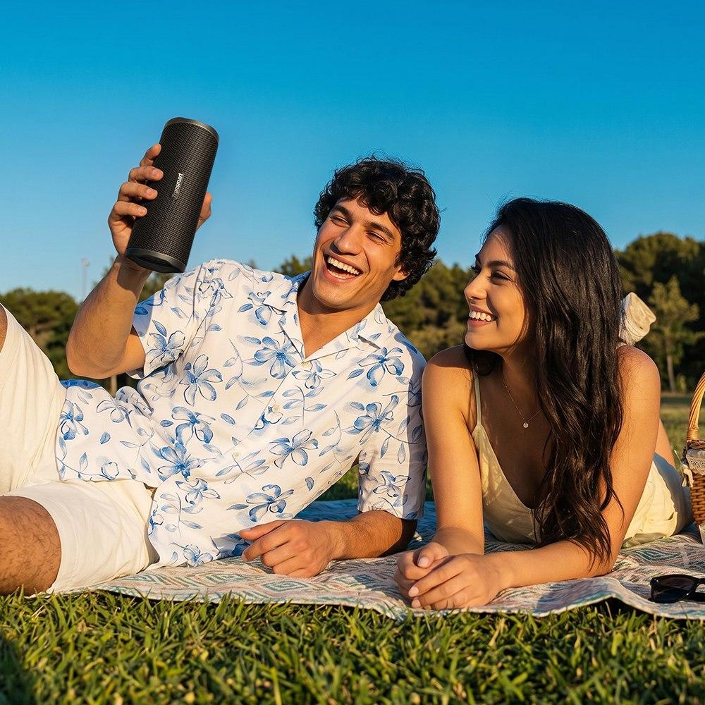 Tronsmart Mirtune C3 – 30 Вт, водонепроницаемая по стандарту IPX7, Bluetooth 6.0 колонка с функцией Auracast™ для стереосопряжения, 12 часов работы от батареи