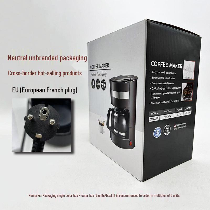 HOMEZEST CM1001B Капельная кофеварка и чайник - Компактный домашний кофейник