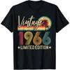 Limited Edition 1966 59th Birthday Gift 59 Years Old Vintage T Shirts Pure Cotton Tee Shirt Short Sleeve Unisex Loose Clothing