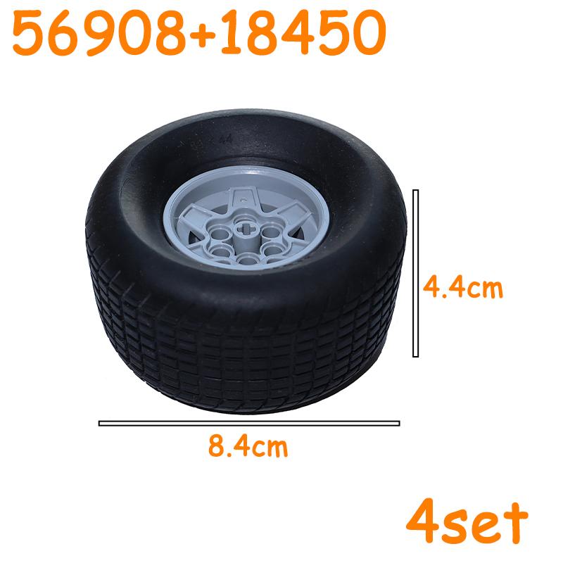 56908 41897 52985 61480 69909 69912 45982 18450 Колеса Шины Автомобиль Грузовик Ступица Технические Кирпичи MOC Мотоцикл Строительные Блоки