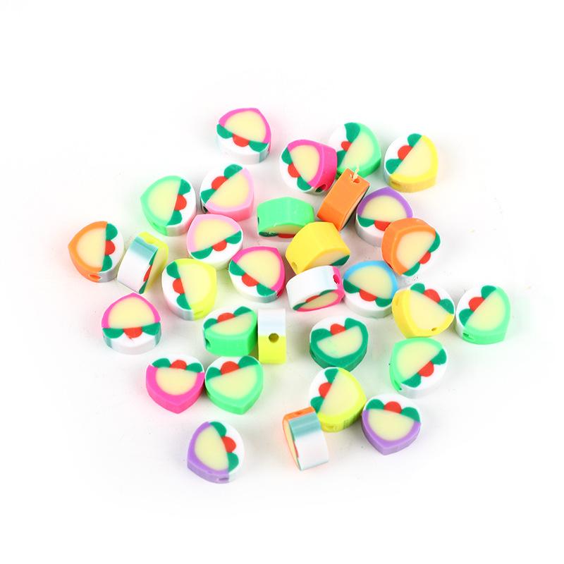 Diy Polymer Clay Soft Ceramic Beads, Round Soft Ceramic Beads Handmade Jewelry Accessories