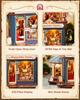 ROKR Деревянная 3D-головоломка Happyduke Toys Музыкальная шкатулка Модель Строительный набор со светодиодной подсветкой для домашнего декора Мини-кукольный домик DIY Игрушки Праздничный подарок для взрослых Подростков
