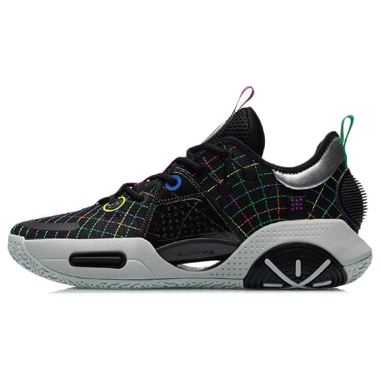 Баскетбольные кроссовки Li Ning All City 9 Youth Edition Мужские Низкие Черные ABAR051-3