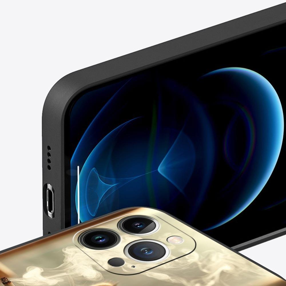 Модный чехол-накладка для iPhone 17 16 15 14 13 12 11 Pro Max 17 Air Plus с рисунком курящего котенка, противоударный, из мягкого ТПУ
