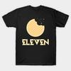 Мужская черная футболка с принтом Eleven, печать на трансферной бумаге без вырезания, хлопковая футболка
