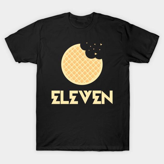 Мужская черная футболка с принтом Eleven, без выреза, термотрансферный принт, хлопковая футболка