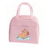 Cartoon Cute Capybara Print Insulated Lunch Bags  Portable Thermal Lunch Tote Bags Picnic Food Preservation Lunch Box Bag