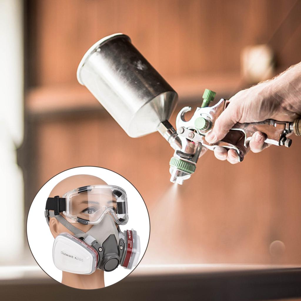 Reusable Respirator Half Facepiece 6200 Gas Mask Breathing Protection Respirators with Safety