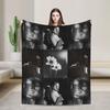 Arianas Grandes the Eras Tour Blankets Flannel Spring/Autumn Breathable Super Warm Throw Blankets for Home Car Bedspread
