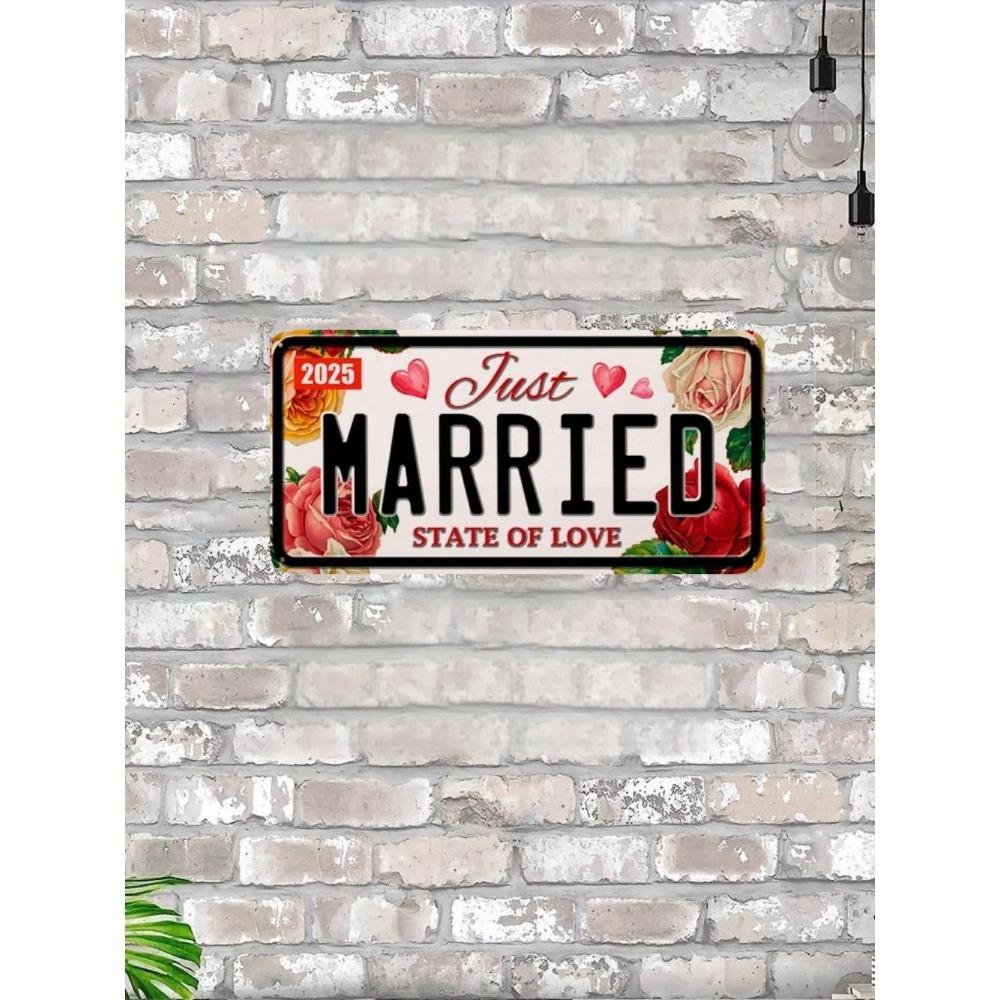 U.S. License Plate, U.S. Car License Plate, Metal, 15x30 Cm.