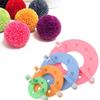 4 Sizes Pompom Maker Set Easy To Make Pompoms Fluff Ball Weaver Maker Fluff Ball Bobble Weaver Craft Knitting Wool Tool