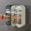 Wall-Mounted Drawer-Style Seasoning Box with Multi-Grid Storage for Kitchen