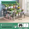 Stainless Steel Multi-Tiered Balcony Plant Stand