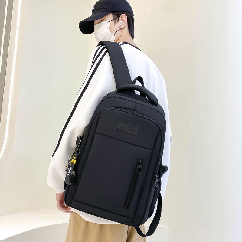 Школьный рюкзак для младших и старших школьников, рюкзак большой емкости, однотонный рюкзак