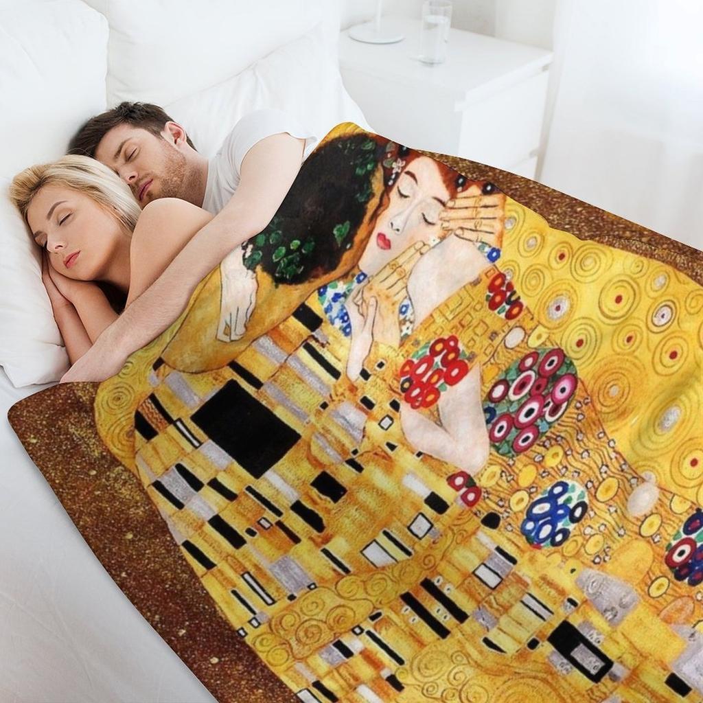 Густав Климт Плед Тонкий Зимние кровати Плед Переездные одеяла