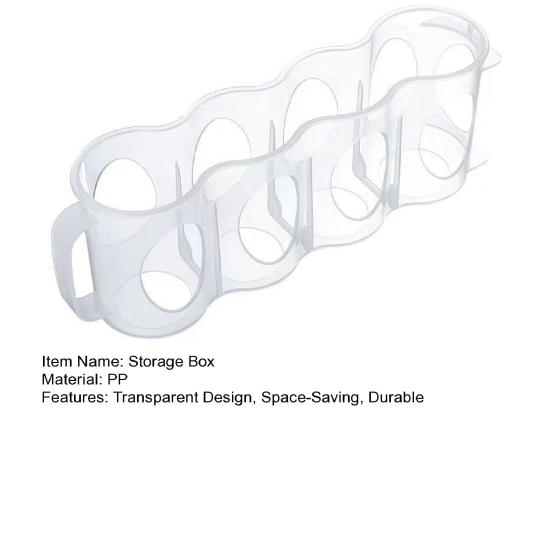 Органайзер для хранения банок, прозрачный дизайн, компактный ящик для хранения пива, напитков в холодильнике
