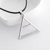 Trendy Men's Triangle Pendant Necklace - European & American Design