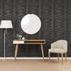 VidaXL Wall Panels 48 Pcs, Wall Stickers, Wallpapers, Wall Coverings, Living Room Decoration, Black 50x50 Cm 356942