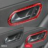 For Volkswagen Scirocco R 2009-2016 Car Accessories Carbon Fiber Internal Cover Stickers Door Handle Decorative Frame