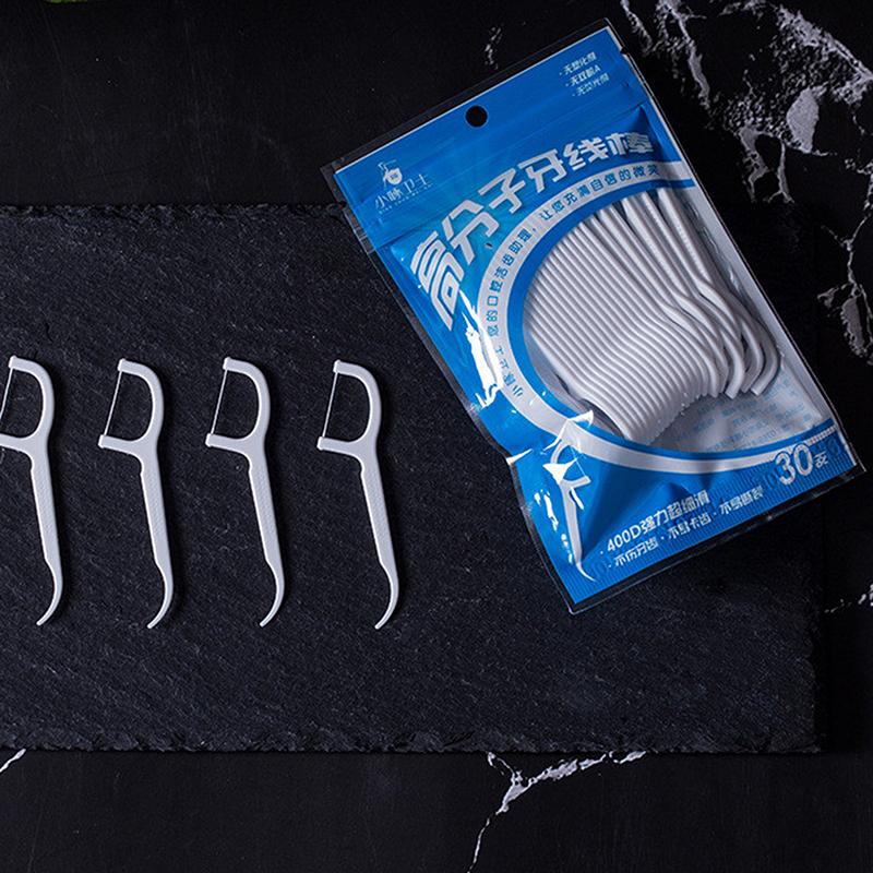 30/50/100 шт. Белые зубные нити-палочки для чистки зубов