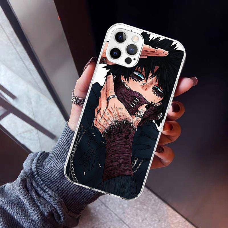 Чехол для телефона Dabi MHA My Hero A-Academy Для iPhone 17 Air 11 13 Mini 14 15 Plus 16 12 Pro Max 16E SE 7 8 С рисунком Мягкий ТПУ Задняя крышка